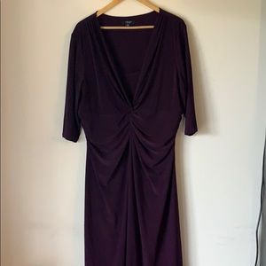 Chaps purple dress